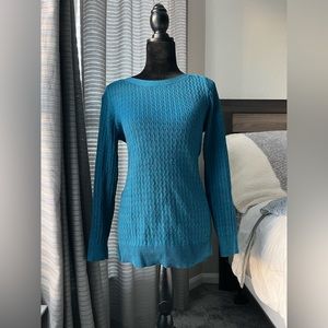 Blue Karen Scott sweater, medium
